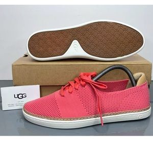 Ugg Womens Pinkett Hyper Weave Fashion Sneakers Sz 9 Vivid Coral NWB!
